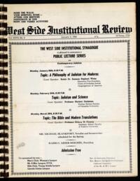 West Side Institutional Review Vol. XXVII No. 09