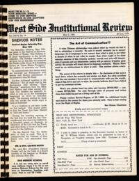 West Side Institutional Review Vol. XXVII No. 18