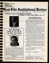West Side Institutional Review Vol. XXVIII No. 08