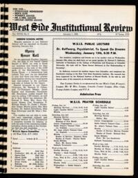 West Side Institutional Review Vol. XXVIII No. 09