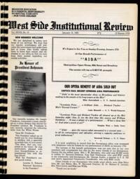 West Side Institutional Review Vol. XXVIII No. 10