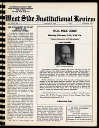 West Side Institutional Review Vol. XXVIII No. 11
