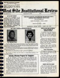 West Side Institutional Review Vol. XXIX No. 02
