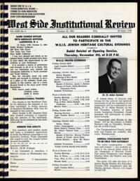 West Side Institutional Review Vol. XXIX No. 04