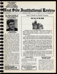 West Side Institutional Review Vol. XXIX No. 08