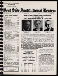 West Side Institutional Review Vol. XXIX No. 18