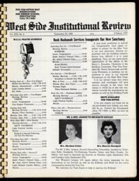 West Side Institutional Review Vol. XXX No. 02