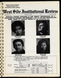 West Side Institutional Review Vol. XXX No. 04