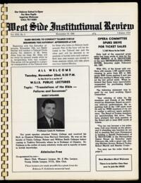 West Side Institutional Review Vol. XXX No. 06