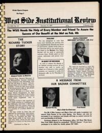 West Side Institutional Review Vol. XXX No. 10