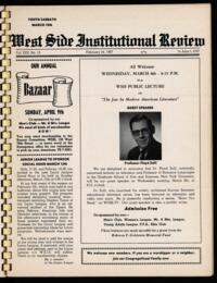 West Side Institutional Review Vol. XXX No. 13