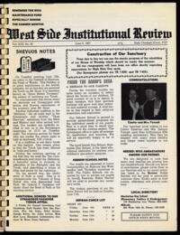 West Side Institutional Review Vol. XXX No. 20