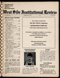 West Side Institutional Review Vol. XXXI No. 01