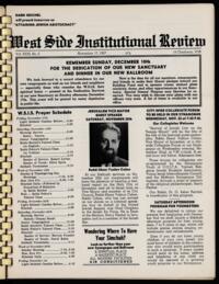 West Side Institutional Review Vol. XXXI No. 06