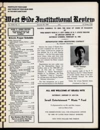 West Side Institutional Review Vol. XXXI No. 11