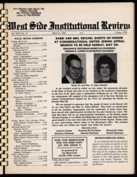 West Side Institutional Review Vol. XXXI No. 14