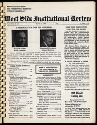 West Side Institutional Review Vol. XXXI No. 15