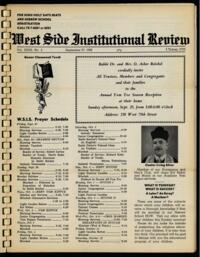 West Side Institutional Review Vol. XXXII No. 02