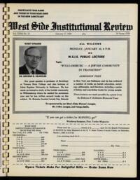 West Side Institutional Review Vol. XXXII No. 10