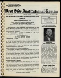 West Side Institutional Review Vol. XXXII No. 12