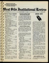 West Side Institutional Review Vol. XXXII No. 15