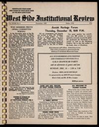 West Side Institutional Review Vol. XXXIII No. 04