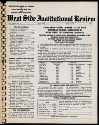 West Side Institutional Review Vol. XXXIII No. 10