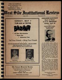 West Side Institutional Review Vol. XXXV No. 08