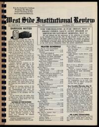 West Side Institutional Review Vol. XXXV No. 09