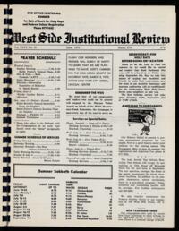 West Side Institutional Review Vol. XXXV No. 10