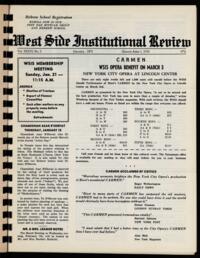 West Side Institutional Review Vol. XXXVI No. 05