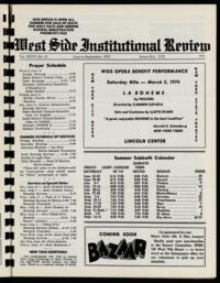 West Side Institutional Review Vol. XXXVI No. 10