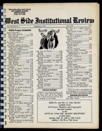 West Side Institutional Review Vol. XXXVIII No. 01