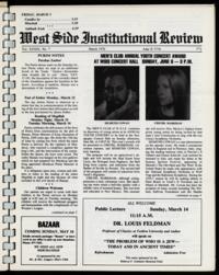 West Side Institutional Review Vol. XXXIX No. 07