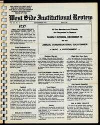 West Side Institutional Review Vol. XL No. 01