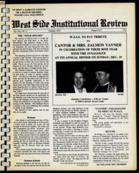 West Side Institutional Review Vol. XL No. 02