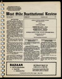 West Side Institutional Review Vol. XL No. 08