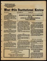 West Side Institutional Review Vol. XLI No. 01