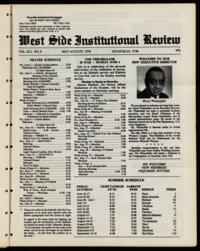 West Side Institutional Review Vol. XLI No. 08