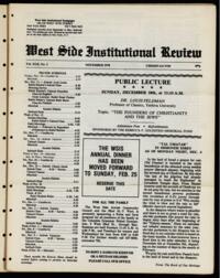 West Side Institutional Review Vol. XLII No. 03