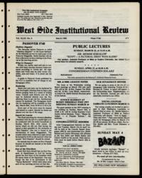 West Side Institutional Review Vol. XLIII No. 06