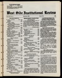West Side Institutional Review Vol. XLIV No. 01
