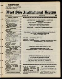 West Side Institutional Review Vol. XLV No. 03