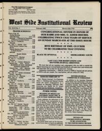 West Side Institutional Review Vol. XLVI No. 05