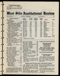 West Side Institutional Review Vol. XLVI No. 08
