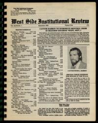West Side Institutional Review Vol. XLVII No. 01