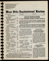West Side Institutional Review Vol. XLVII No. 06
