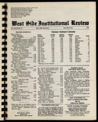 West Side Institutional Review Vol. XLVII No. 08