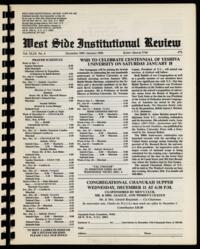 West Side Institutional Review Vol. XLIX No. 04